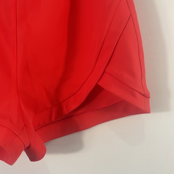 Bebe Red Dress Shorts, Side Slits, Size Medium - Picture 3 of 10